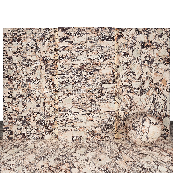 Drama Marble: Elegant Texture Maps for Versatile Designs 3D model image 2