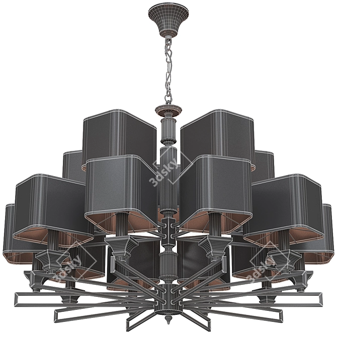  Elegant Maytoni Ontario Pendant Chandelier 3D model image 3