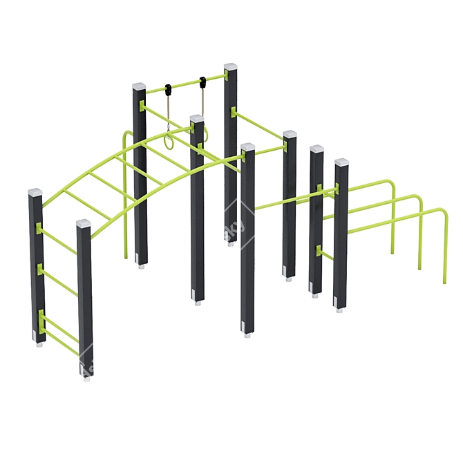 Outdoor Fitness: Lappset Street Workout 3D model image 2