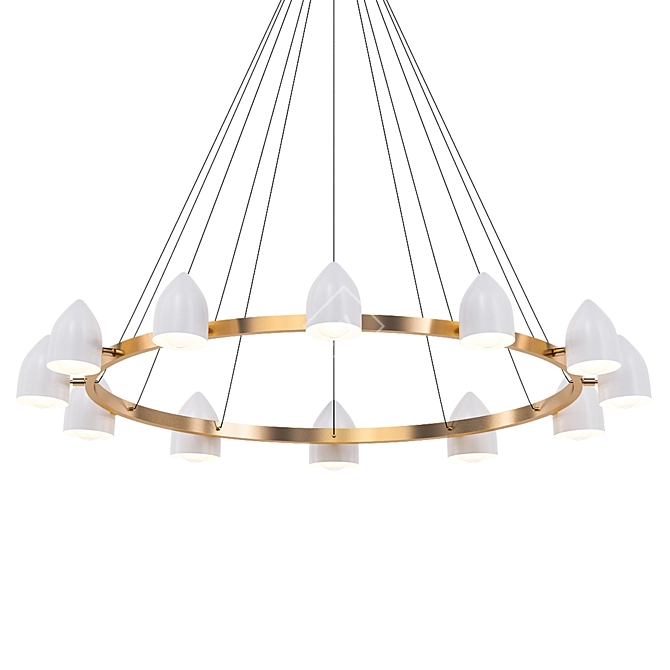 Italian Modern Gotico Chandelier 3D model image 1