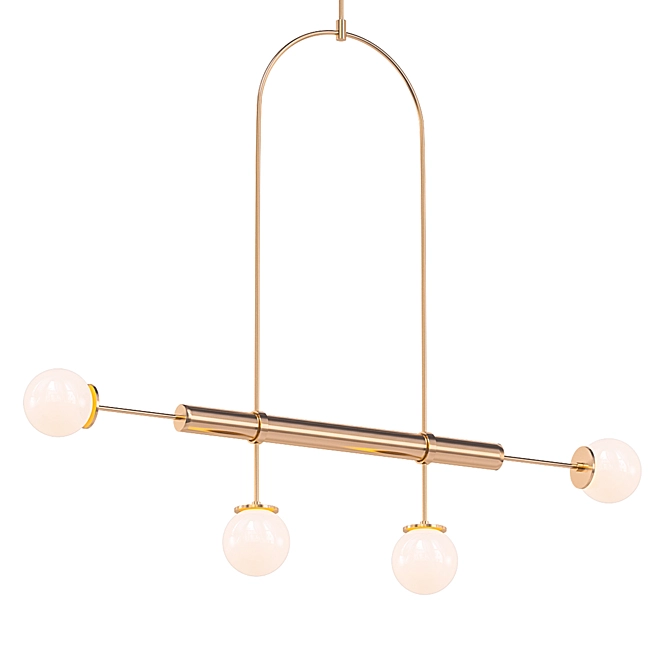 Elegant Pendant Lamp: LIGHT OBJECT 020.1 3D model image 1