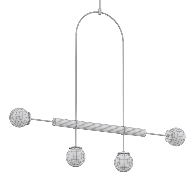 Elegant Pendant Lamp: LIGHT OBJECT 020.1 3D model image 2