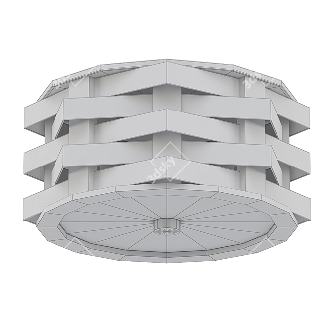 Ella Woven Ceiling Light 3D model image 2