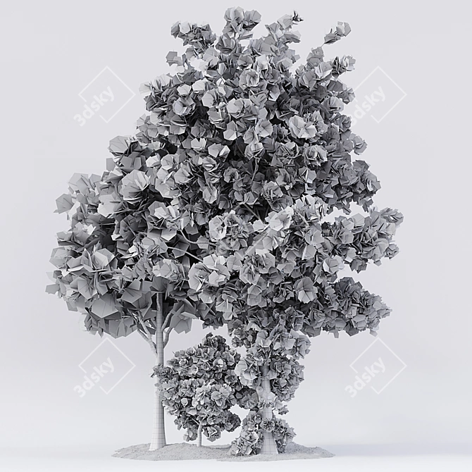 Lush Pine Tree: High-Quality 3D Model 3D model image 5