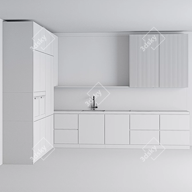 Premium Kitchen Design Solution 3D model image 4