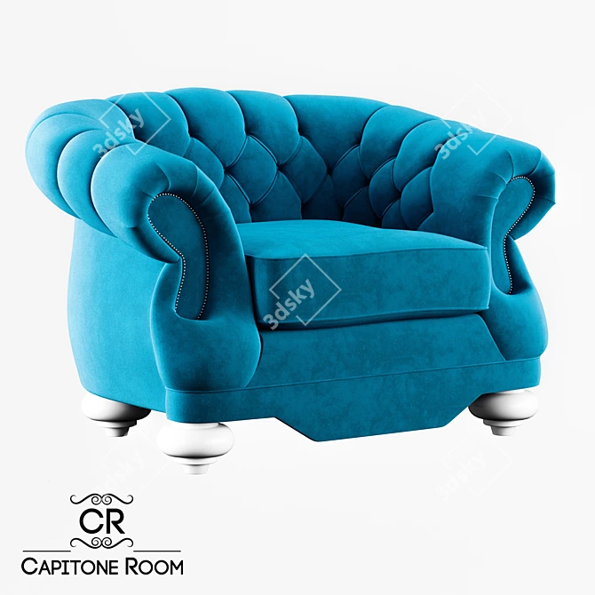 Luxury OM Armchair: Koh-I-Noor 3D model image 1