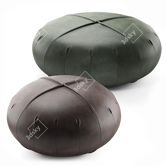 Italian Chic Pouf: POINT DALLAGNESE 3D model image 1