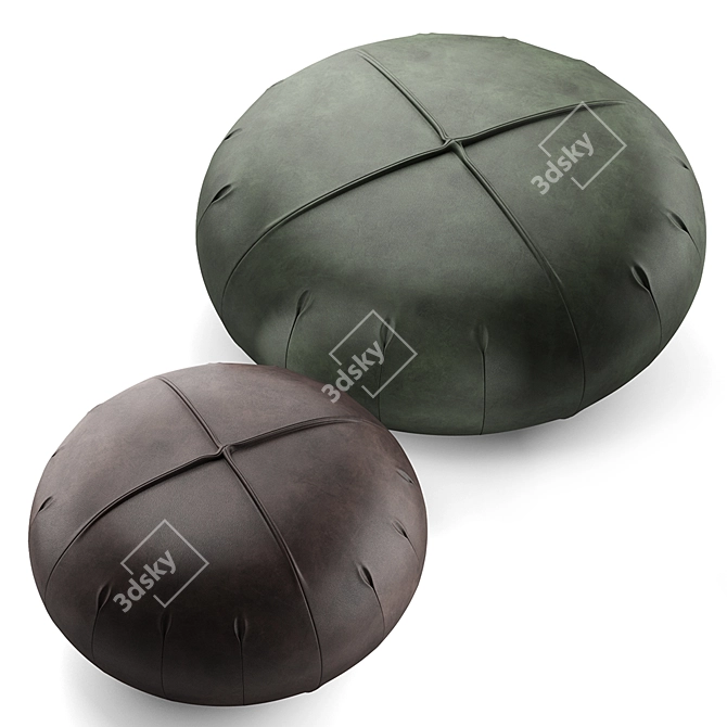 Italian Chic Pouf: POINT DALLAGNESE 3D model image 5