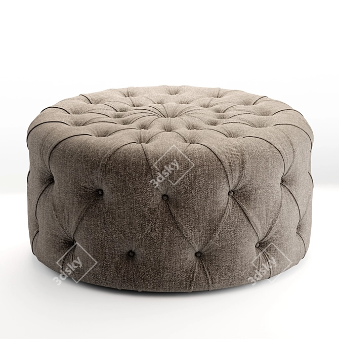 Borzalino Pouf: Eurostile Chic 3D model image 2