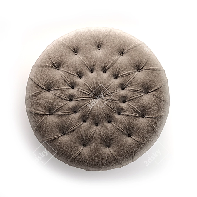 Borzalino Pouf: Eurostile Chic 3D model image 3