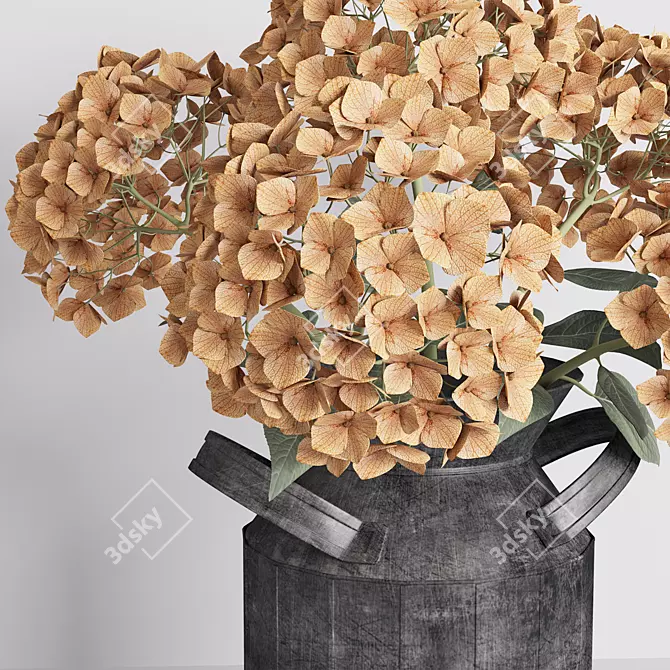 Hydrangea Bouquet in Vase 3D model image 5