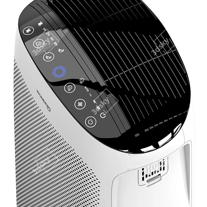 Compact Air Purifier: Clean Air Anywhere 3D model image 3