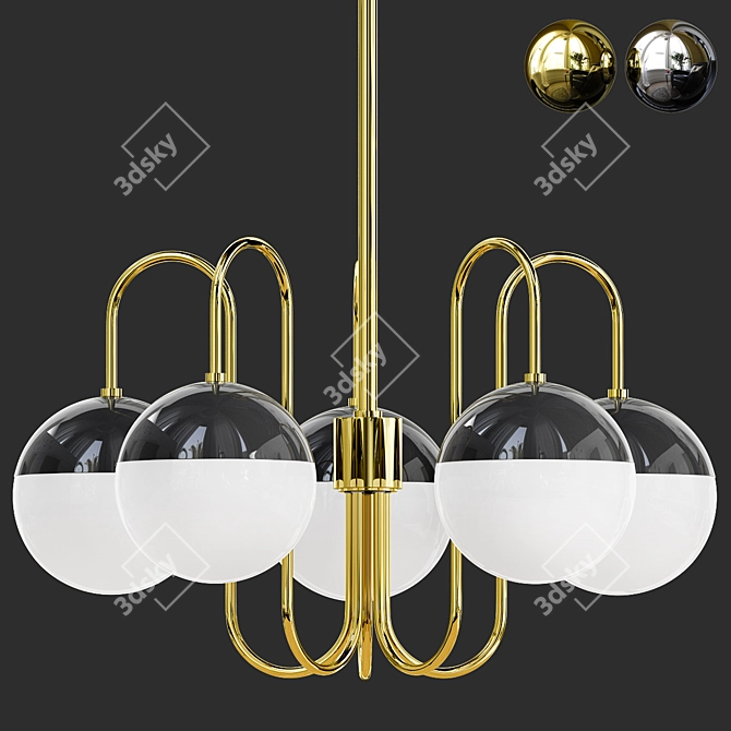 Elegant Mitzi Renee Chandelier 3D model image 3