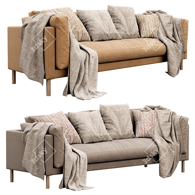 Swoon Munich 3-Seater Sofa 3D model image 1