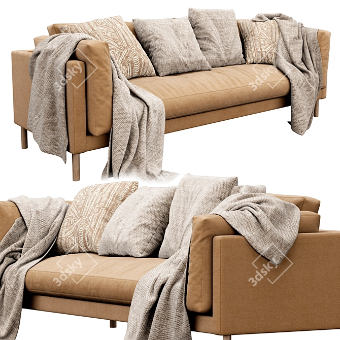 Swoon Munich 3-Seater Sofa 3D model image 3