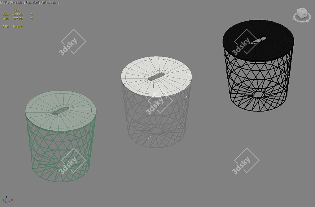 Kvistbro Storage Side Table 3D model image 4