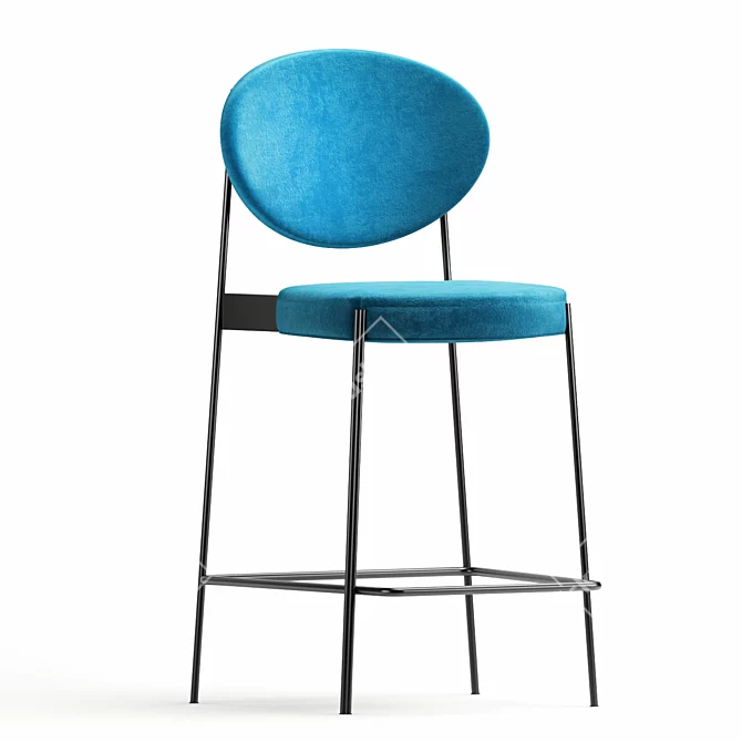 Elevate Your Space with Varpen High Stool 3D model image 2