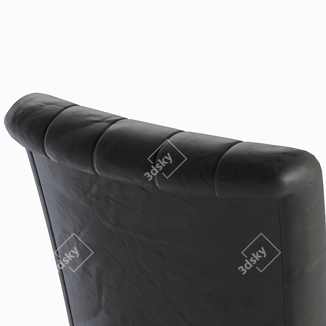 Sleek Modern Armchair 3D model image 4