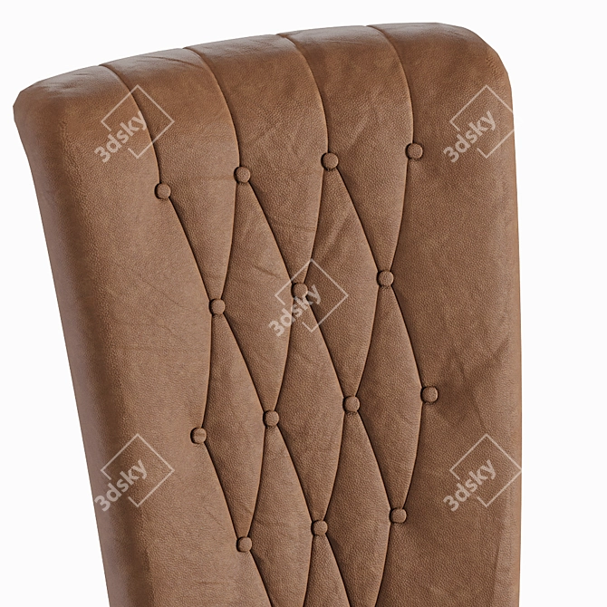 Sleek Modern Armchair 3D model image 5