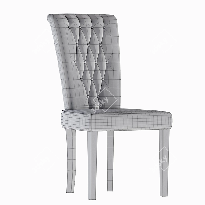Sleek Modern Armchair 3D model image 7