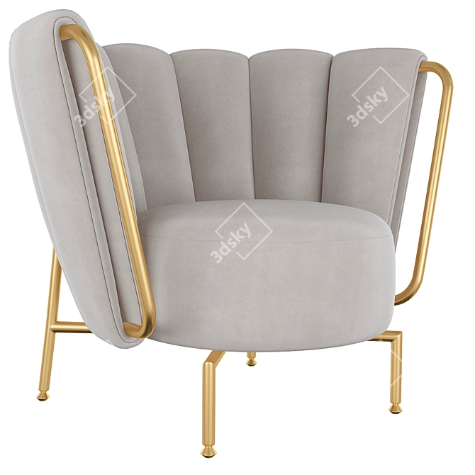 Modern Loft Tulip Chair 3D model image 1