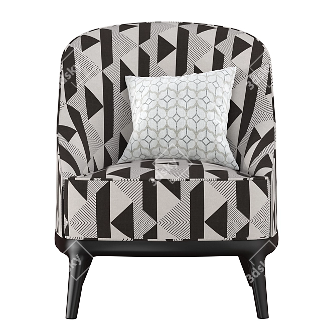 Opera SALLY Armchair: Stylish and Ergonomic 3D model image 2