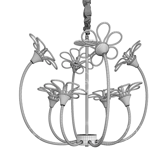 Elegant Dominica Design Lamp 3D model image 2