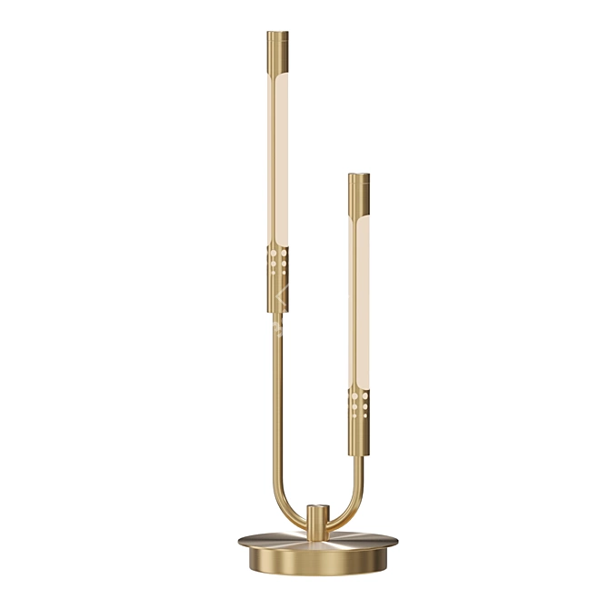 Modern Metal Desk Lamp 3D model image 1