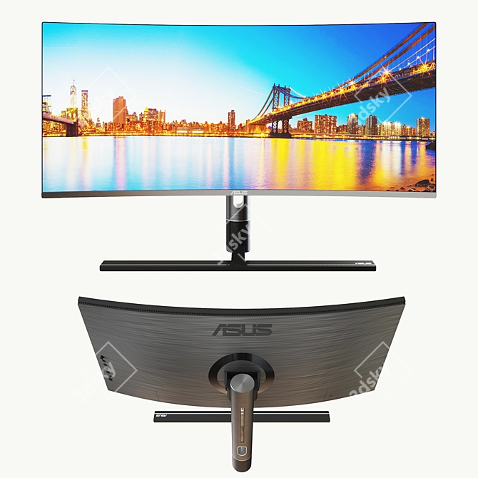 ASUS ProArt PA34VC Ultra-Wide Monitor 3D model image 2