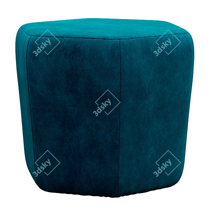 Swoon's Hagen Pouf: Cozy Elegance 3D model image 3