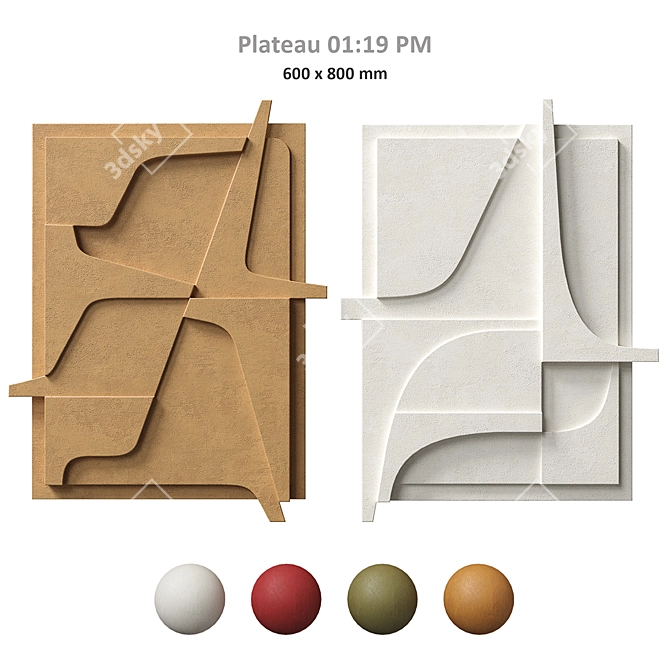 Danish Design Relief Atelier Set 3D model image 1