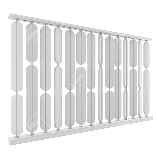 Elegant Room Divider 3D model image 4