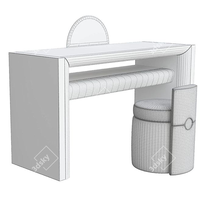 Elegant Turri Dressing Table 3D model image 2