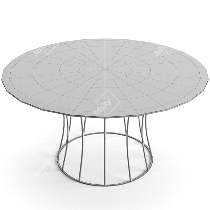 Elegant Flexform Mood Dining Set 3D model image 7
