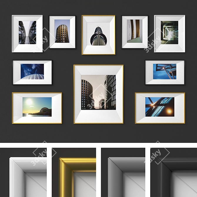 Urban Elegance Frame Set 3D model image 1