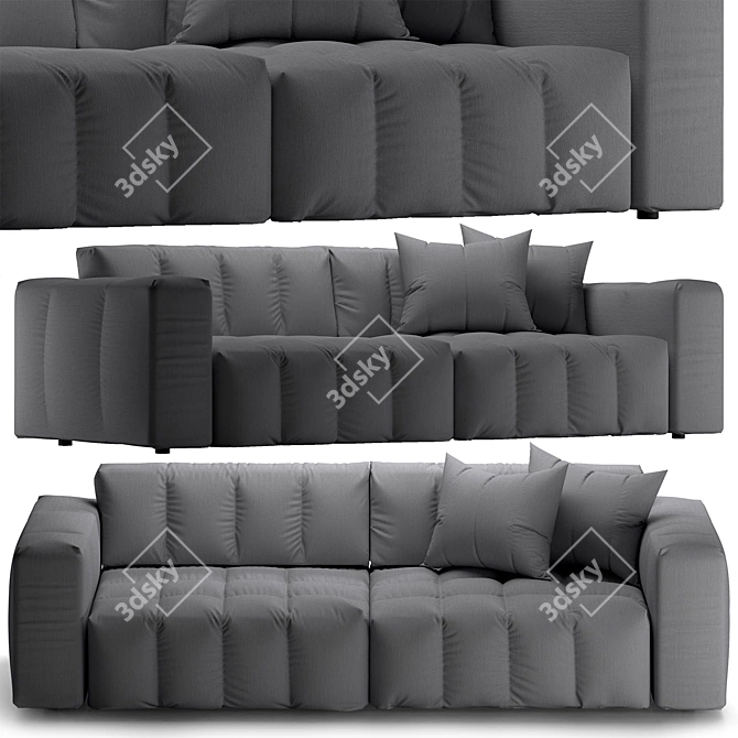 Cinno Cillini Loft Sofa: Modern Elegance for Your Space 3D model image 2