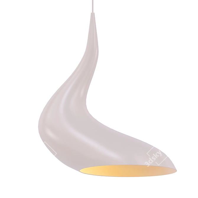 Sleek Minimalist Dollop Lamp 3D model image 1