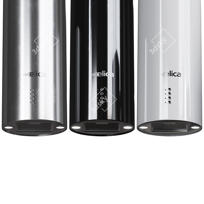 Elica Island Hood & Hob: Sleek Design, Multiple Colors 3D model image 3