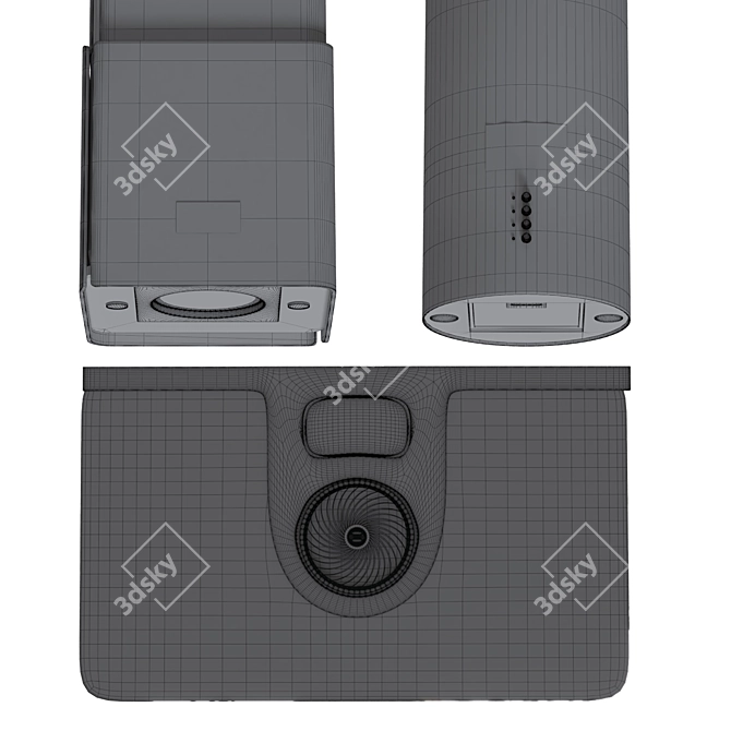 Elica Island Hood & Hob: Sleek Design, Multiple Colors 3D model image 4