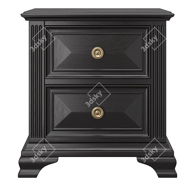 Essential Classic Nightstand 3D model image 2