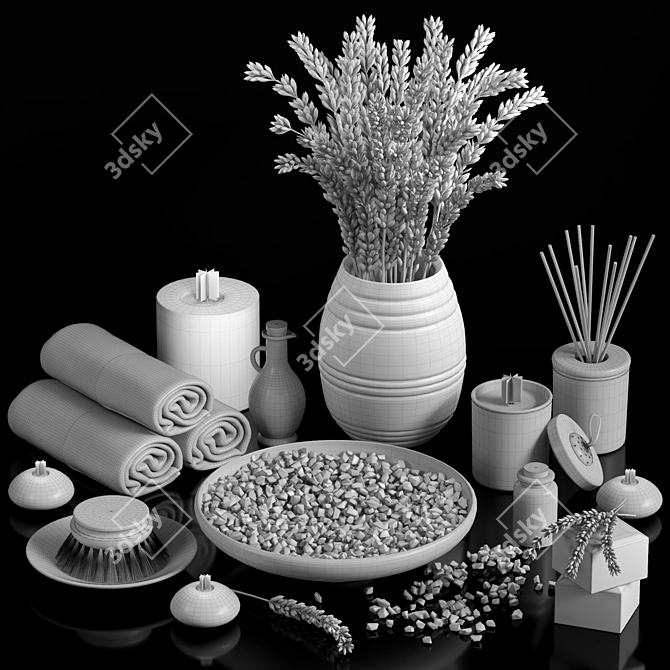 Modern Bathroom Set: Versatile & Stylish 3D model image 4