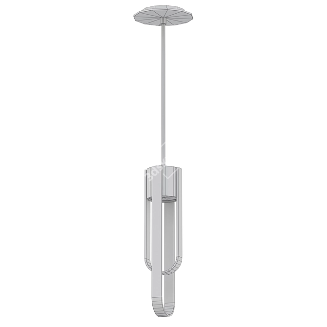 Wexler 1 - Sleek LED Pendant 3D model image 2