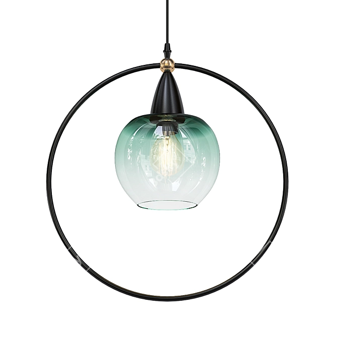 Elegant Moorsgate Pendant in Geometric Design 3D model image 1