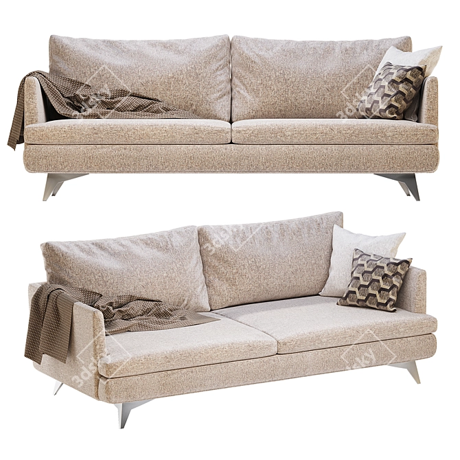 DURESTA Meridian: Elegant and Versatile Sofa 3D model image 4
