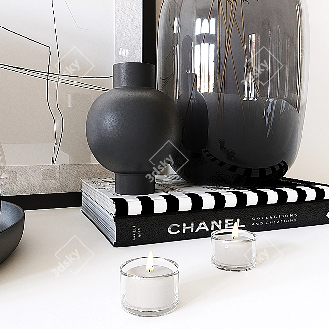 Decorative Set  Housewolf Home Décor 3D model image 3