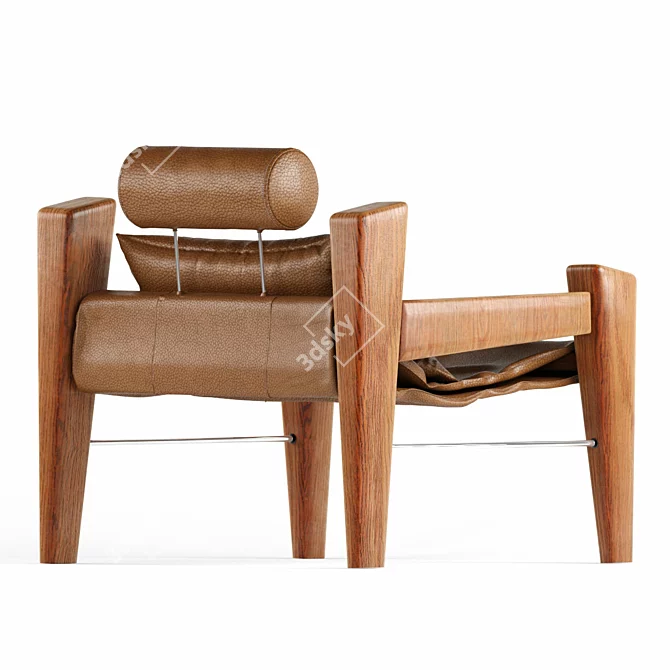 Tuscan Armchair: Luxurious and Comfortable 3D model image 3