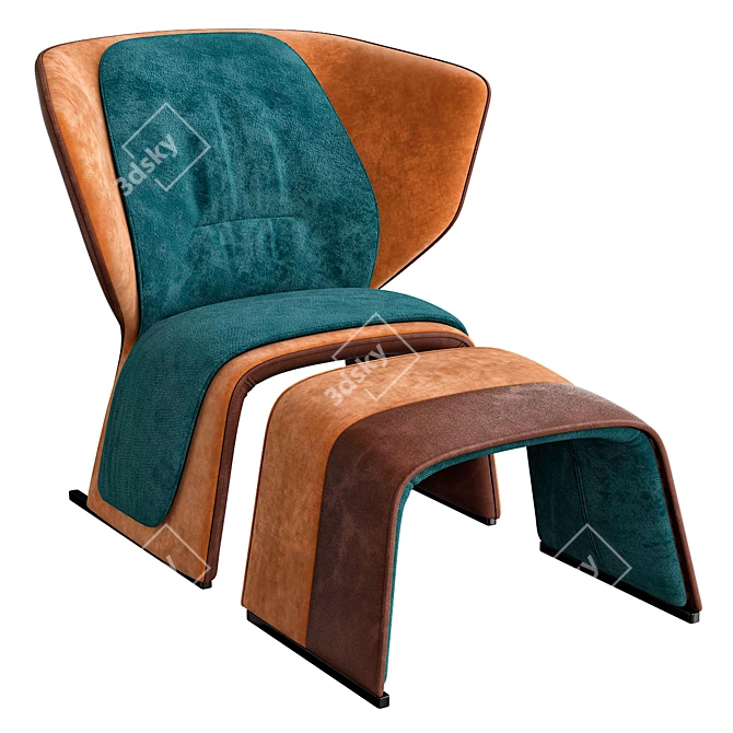 VersaChair: Unisex Comfort Defined 3D model image 1