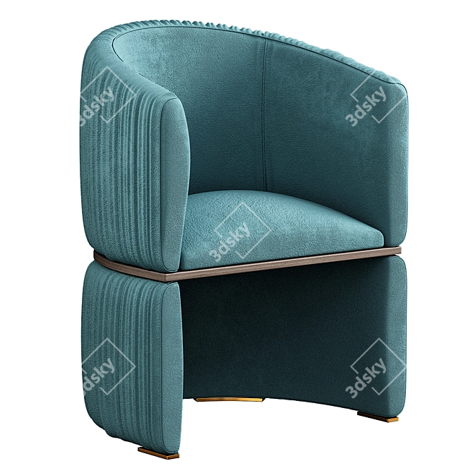 Zoom Big Cuff Chair 3D model image 1