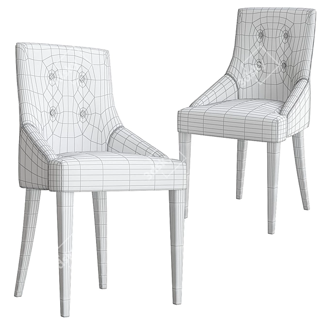 Elegant Chloe Chair- Porada's Finest 3D model image 3