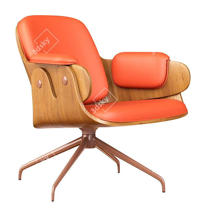 2017 Showtime Low Lounger: Stylish and Comfortable 3D model image 1